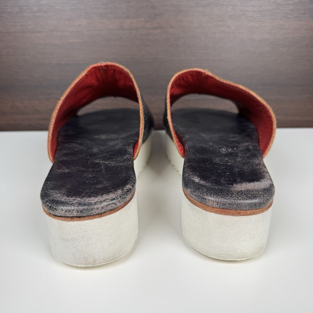 BED|STU Women's FAIRLEE II Platform Leather Slide Sandal Size 11 - Mexico - Picture 7 of 16